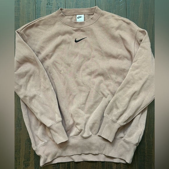 Nike Other - Nike Men's Beige Crewneck Sweater